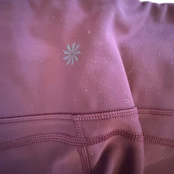 Athleta ~ Burgundy Leggings ~ size Small ~ Midrise - Picture 3 of 12